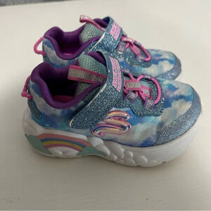 Skechers Light Up Rainbow Racer Sneaker​​​​​